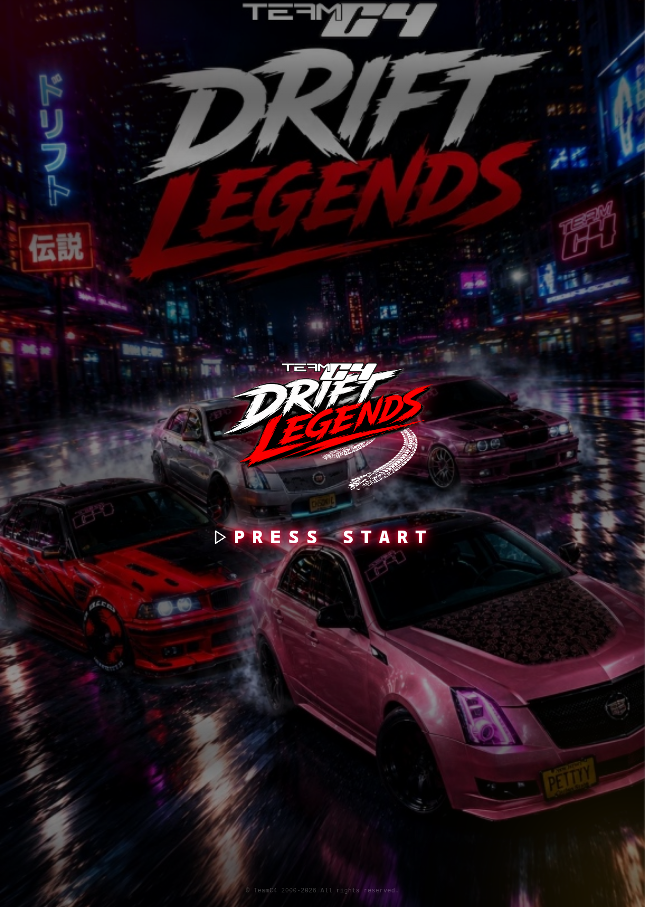 Drift Legends — Title Screen