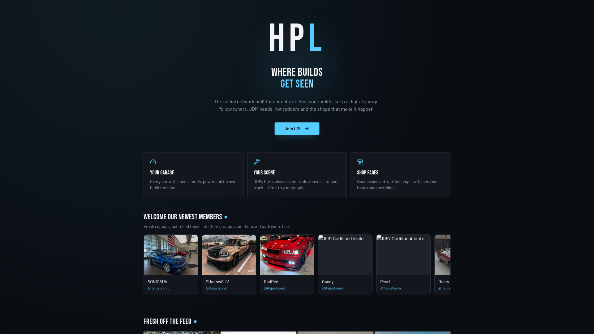 HPL Social — Feed